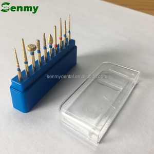 N801C Glod Diamond Bur Kit Herramientas de perforación dental para uso en taladro en Cinic in Lab - Product Image 5