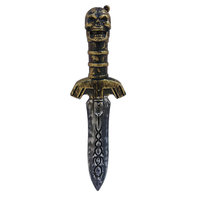 Épée de déguisement d'Halloween, poignard antique, accessoires de fête, jouets, épées en plastique, poignards à crâne, couteaux pour le cinéma et la télévision