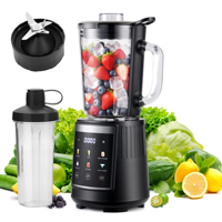 Blender professionnel Plus Max Power, mixeur pour smoothies, sorbetière, mixeur pour boissons glacées et machine à margaritas avec pot en verre de 1,5 L