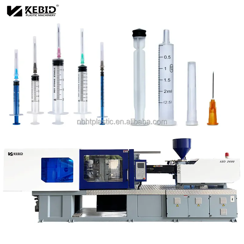 268T PET injection molding machine for Disposable syringes making brand kebida
