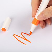 Ensembles de stylos de couleur acryliques portables et polyvalents crayons de marqueur en plastique pour fournitures d'art de bureau pour l'utilisation de marqueur de dessin et de pinceau