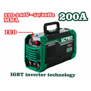 Máquina <span class=keywords><strong>de</strong></span> <span class=keywords><strong>Soldar</strong></span> MMA con Inversor IGBT <span class=keywords><strong>de</strong></span> 200A, Ciclo <span class=keywords><strong>de</strong></span> Trabajo del 85%, Soldadora <span class=keywords><strong>de</strong></span> <span class=keywords><strong>Arco</strong></span> <span class=keywords><strong>de</strong></span> 220V para Soldadura Continua <span class=keywords><strong>de</strong></span> Alta Resistencia - Product Image 2