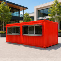 Restaurant en conteneur modulaire extérieur Etodevice de 20 pieds avec bar en conteneur préfabriqué et cuisine en conteneur