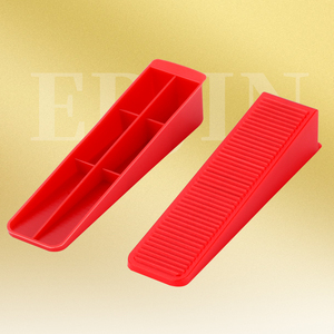 ERJIN <span class=keywords><strong>Kit</strong></span> de système de nivellement en coin pour carreaux de céramique de 85mm avancé Niveleur en PP avec insert pour carrelage facile dans les appartements et les hôtels - Product Image 1