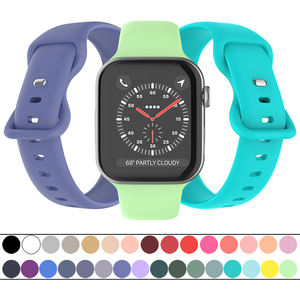 ShanHai – Bracelet en Silicone pour Apple Watch, 44mm 40mm, Bracelet respirant pour iWatch 6, iWatch 7 5 4 SE - Product Image 6