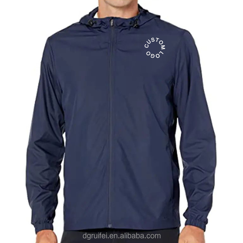 Zip-up Gym Custom Waterproof Jacket