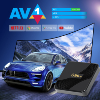 BYINTEK Q96 M2 4K Android 11, kotak TV hitam Cerdas termurah internasional dengan 16 ROM mendukung game 3D video hd