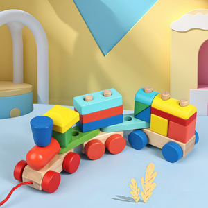 Juego <span class=keywords><strong>de</strong></span> Bloques <span class=keywords><strong>de</strong></span> Madera Montessori <span class=keywords><strong>para</strong></span> Bebés, Columnas, Tren, Cilindros, Juego Educativo <span class=keywords><strong>de</strong></span> Aprendizaje, Regalo <span class=keywords><strong>para</strong></span> Niños - Product Image 6