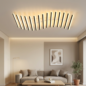 Plafonnier LED linéaire moderne ultra-mince, bande longue à montage encastré <span class=keywords><strong>pour</strong></span> <span class=keywords><strong>chambre</strong></span>, salon, couloir, bureau, éclairage décoratif <span class=keywords><strong>pour</strong></span> la maison - Product Image 1