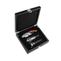 Tire-bouchon individuel personnalisé avec bouchon Ouvre-bouchon de qualité alimentaire avec outil de bouchon Coffret cadeau Tire-bouchon avec bouchon à vin Kit de 3