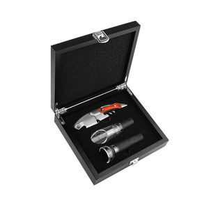 Tire-bouchon individuel personnalisé avec bouchon Ouvre-bouchon de qualité alimentaire avec outil de bouchon Coffret cadeau Tire-bouchon avec bouchon à vin <span class=keywords><strong>Kit</strong></span> de 3 - Product Image 2
