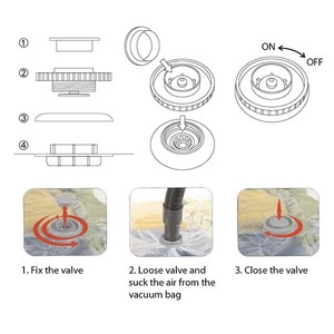 Bolsas <span class=keywords><strong>de</strong></span> Almacenamiento al Vacío Herméticas para Ahorrar Espacio, Organización del Hogar, Almacenamiento por Compresión para Armario <span class=keywords><strong>de</strong></span> Dormitorio, <span class=keywords><strong>Ropa</strong></span> y <span class=keywords><strong>Ropa</strong></span> <span class=keywords><strong>de</strong></span> Cama <span class=keywords><strong>de</strong></span> Plástico - Product Image 4