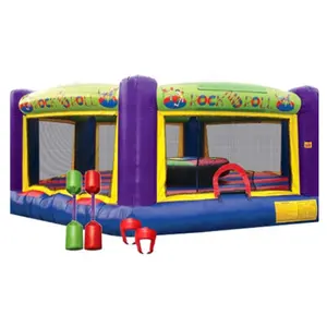 Inflables interactivos Rock N Roll/inflable gladiador duelo/juego/inflable justas de Arena para la venta