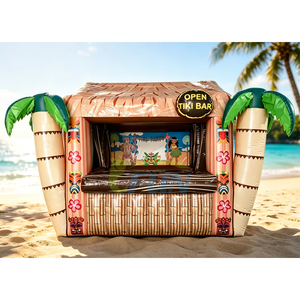 Tente de bar Tiki gonflable en bâche PVC pour événements estivaux en extérieur, robuste et portable, idéale pour les fêtes Luau et les entreprises de <span class=keywords><strong>location</strong></span> - Product Image 1