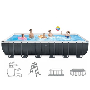 <span class=keywords><strong>Intex</strong></span> 26364 24 фута Открытый над землей металлический каркас бассейн для продажи с аксессуарами - Product Image 6