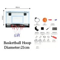 Ring Basket Mini Profesional untuk Pintu, Papan Belakang PC Anti Pecah Gaya Pro dengan Ring Lepas Pasang, Set untuk Dewasa Kantor Rumah