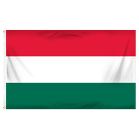 Nouvelle bannière de drapeau national hongrois 100% polyester 3x5 pieds