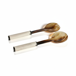 Cucharas de postre modernas y elegantes de 15ml con diseño de cuerno único para presentación distintiva de curso dulce para obsequios - Product Image 1