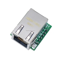 USR-ES1 W5500 Modul Jaringan Ethernet Perangkat Keras SPI ke LAN/ Ethernet TCP / IP 51 / STM32 Program Mikrokontroler Melalui W5100