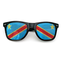 Ensemble de produits populaires 2026 de la série Drapeau du Congo, 11 pièces : Porte-clés, autocollant, crayon, drapeau à main, seau, pour la promotion