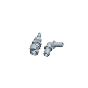 Vanne coudée à filetage externe série JU, raccord cannelé 1/4 po pour arrêt d'eau sur tuyau en caoutchouc, Foshan Chine - Product Image 3