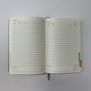 2025 Cuero personalizado Tamaño A5/A4 Interior y diseño de cubierta Diarios personalizados Diario anual <span class=keywords><strong>Agenda</strong></span> de enseñanza en español - Product Image 4