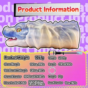 YOCY Dragon Head Pocket Pussy Male Masturbator with Penis <b>Pump</b> <b>Suction</b> Stroker Penis Orgasm Masturbator for Men Sex Toys - Product Image 3