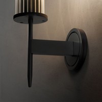 Lampe moderne de luxe Lampe murale en laiton simple Tête de lampe en verre Hôtel Applique Salon Chambre Tête de lit Appliques murales en verre