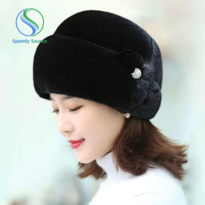 Vente au détail et en gros, béret unisexe tendance pour l'été, chaud, doux, en fausse fourrure, bord épais, pour le ski, les sports de plein air, les voyages, la pêche - Product Image 1