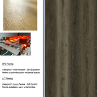 Fabricante de Pisos SPC OEM, Losetas de Vinilo con Sistema de Clic de 5mm 6mm 7mm 8mm, Superficie Lisa Impermeable para Dormitorio y Cocina, Venta al Por Mayor