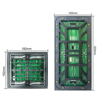 Toptan Açık Hava P3 P4 Tam Renkli LED Ekran Modülü 250x250mm Dikişsiz Ekran Paneli Alışveriş Merkezi Okul Otel Tabelaları için
