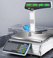 Balance électronique à codes-barres supermarché de fruits commercial Caissier à code spécial pesant la machine tout-en-un avec impression