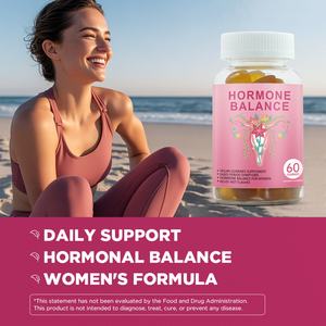 Chinaherbs Vegan Hormone Balance Gummies Women's Menstrual PMS & Menopause <b>Supplement</b> Ashwagandha KSM Chasteberry Black Cohosh - Product Image 3