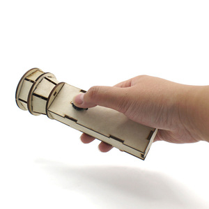 Kit de linterna de madera, juguete educativo para niños, modelo de experimento científico con control manual y batería alcalina Aaa - Product Image 2