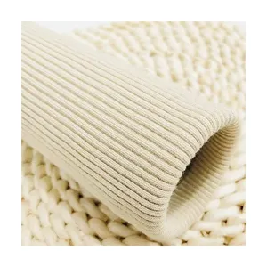 Knitted Ribbed Cuff 2*2 Mercerized Cotton Anti-Pilling Jacket Hem Accessories Manufacturers