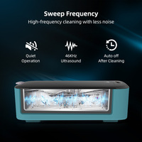 Pembersih Ultrasonik Kacamata Skymen ODM A6 550ml Pesanan Grosir Pembersih Jam Tangan Ultrasonik Digital untuk Perhiasan Kuas Makeup Kepala Pisau Cukur