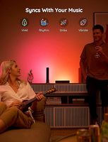 Barres lumineuses LED intelligentes RGBICWW WiFi pour téléviseurs, avec modes scène et musique, pour le jeu, les images, l'ordinateur, la décoration de la pièce