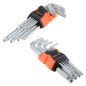 Set di 9 Chiavi Esagonali Allen a Doppia Estremità, Cacciavite a Stella per Riparazione di Veicoli e Elettrodomestici - Product Image 2