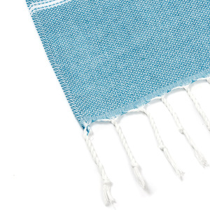 Serviette de plage à pompons, rayée, en polyester et coton teint en fil, très absorbante, surdimensionnée, douce, séchage rapide, anti-sable, pour la baignade et le <span class=keywords><strong>hammam</strong></span> - Product Image 3