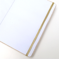 Carnet d'affaires personnalisé avec couverture en PU lisse, contenant 80 feuilles de pages vierges épaisses pour croquis et notes