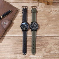Nouvelle montre à quartz pour homme, sportive et décontractée, avec cadran en verre bleu clair