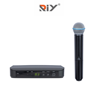 Microphone sans fil UHF professionnel BLX4, 1 canal, microphone sans fil portatif et cravate pour la scène et l'église