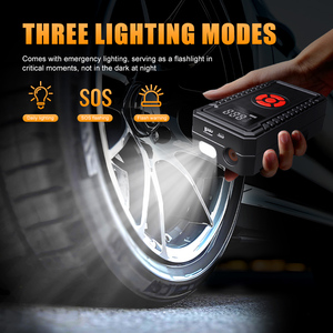Compresor de Aire Eléctrico Portátil Inalámbrico Recargable de 150 Psi, Mini Bomba de Aire para Automóvil Multifunción con Luz LED, Inflador de Neumáticos - Product Image 4