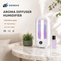Diffuseur d'arômes et humidificateur 300 ml à ultrasons, brume froide, machine à huiles essentielles, lumière RGB, minuterie, pour la maison et la chambre, vente en gros, OEM