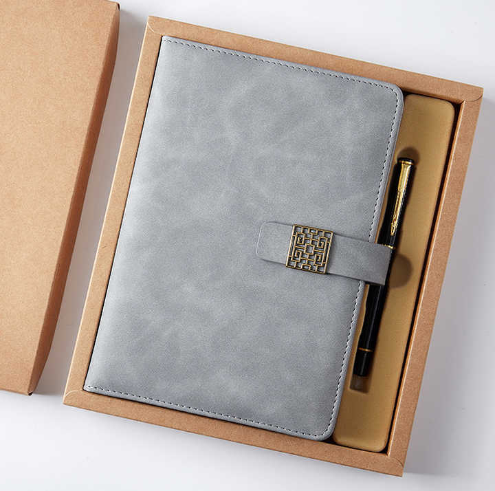 200sheets Thick Soft PU Leather A4 Academic University Student 