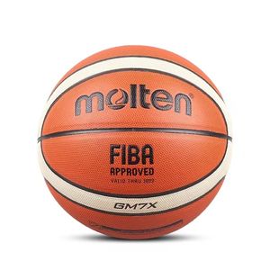 Großhandel FIBA-Zugelassener Nr.7/Nr.6/Nr.5 Herren-Wettkampf-<span class=keywords><strong>Basketball</strong></span> aus Verschleißfestem PU-Leder GM7X - Product Image 1