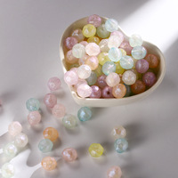 8mm 10mm Acryl farbene glänzende Meerjungfrau Perlen Vielseitige lose Perle Kinder perle für DIY hand gefertigte Armband Halskette