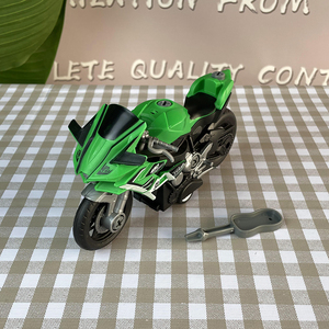 Voiture à friction pour enfant, modèle <span class=keywords><strong>de</strong></span> moto <span class=keywords><strong>de</strong></span> simulation, jouet à assembler soi-même avec lumières - Product Image 5