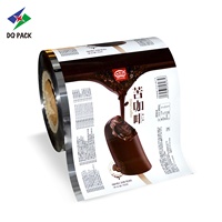 Pour DQ PACK personnalisé imprimé doux laminé BOPP métallisé Film rouleau crème glacée bonbons Popsicle sac Sachet emballage