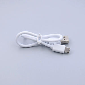 Cable de Carga Tipo-C a Micro USB de 20cm, 0.5A 1A, Conductor de Cobre Puro y Blindaje Trenzado, Blanco, Venta al Por Mayor - Product Image 4